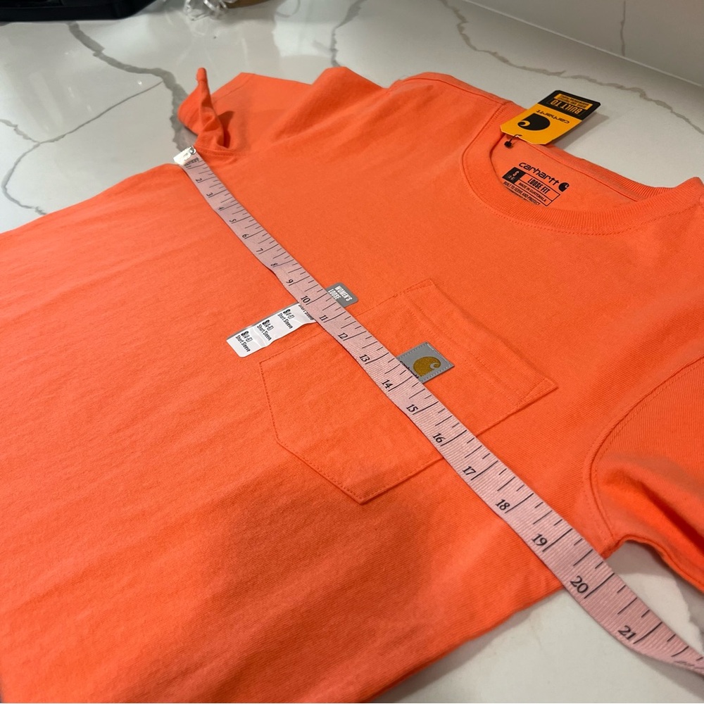 Carhartt NWT Women's small loose fit heavy weight short sleeve pocket shirt - Picture 10 of 11